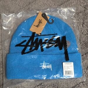 Stussy Vibrant Blue Knit Beanie